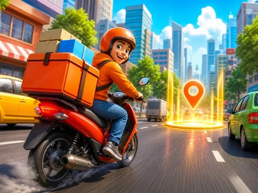 City Delivery Rider Simulator - BIGWIN
