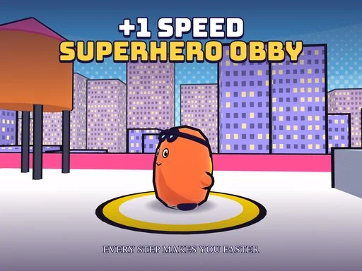 +1 Speed Superhero Obby - BIGWIN