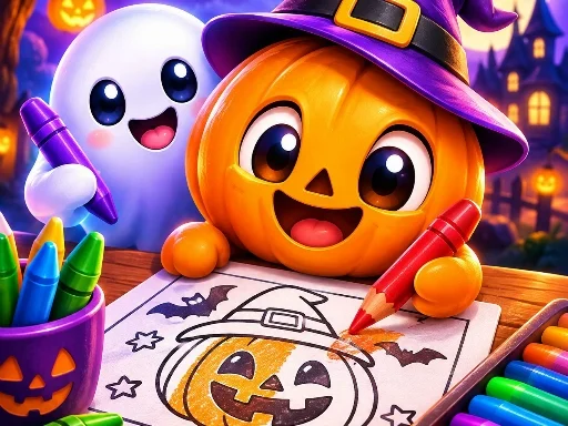 Easy Halloween Coloring Quest - BIGWIN
